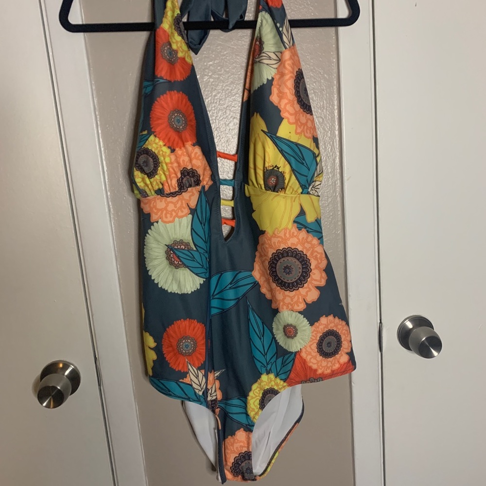 ModCloth Floral Print Swimsuit
